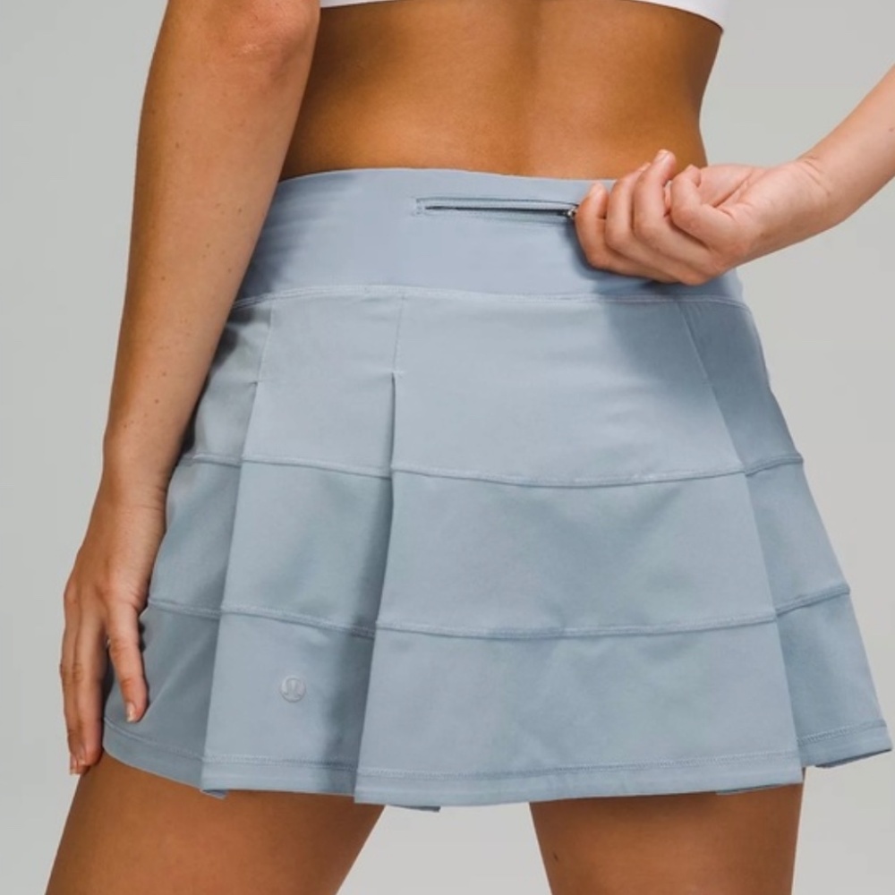 Lululemon Pace Rival Dusty Blue Skirt Size 12